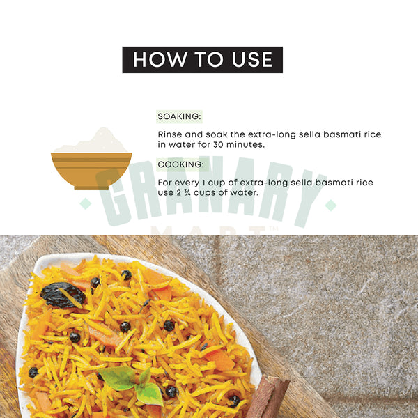 EXTRA LONG GOLDEN BASMATI PARBOILED RICE-Basmati Rice-Granary Mart