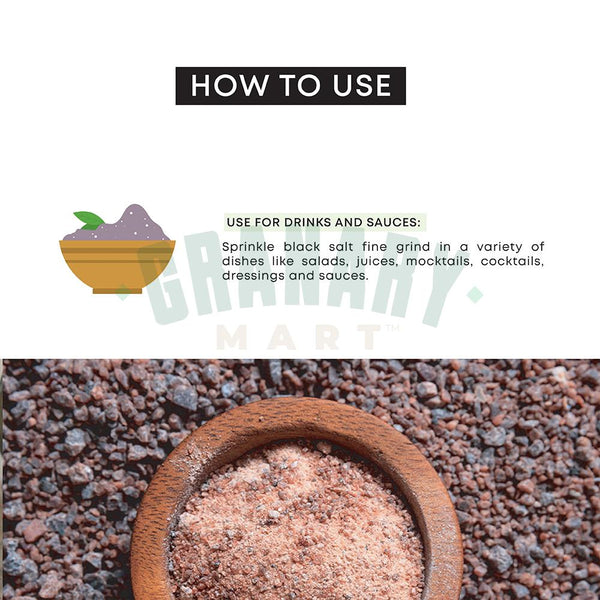 HIMALAYAN BLACK SALT, FINE GRIND-Black Salt-Granary Mart